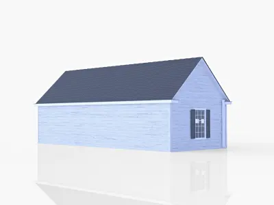 American Four Car Garage 3D model