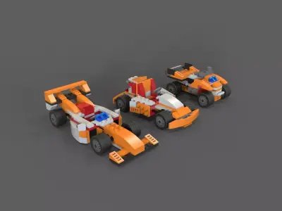 Lego Sport Cars 3D model