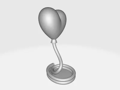 Heart-Shaped Love Sculpture  Valentines Day Gift  3D print model