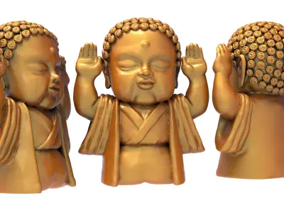 Budda Sculpture 3D STL Model 0 3D model