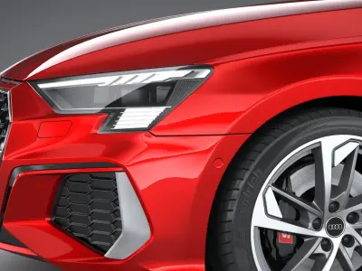 Audi S3 Sedan 2021 3D model