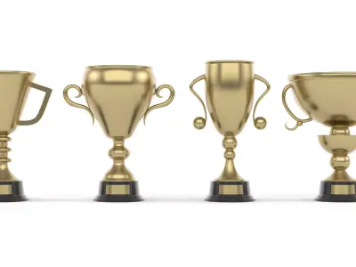 Trophy Cup Collection 3D model 11