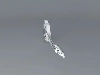 Paul Gilberts Ibanez violin guitar Free 3D model