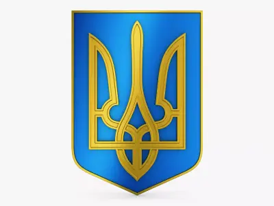 Ukraine State Emblem M 6 3D model