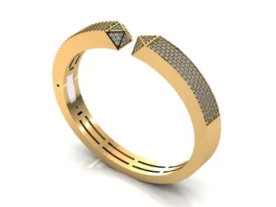 Sauvage Square Bracelet Pave 3D print model
