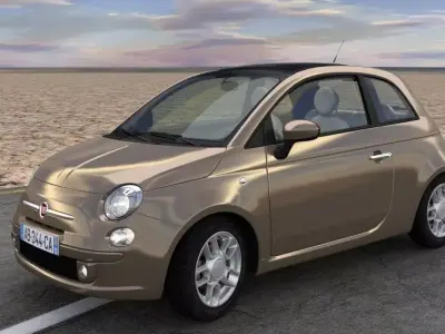 Fiat 500 3D model