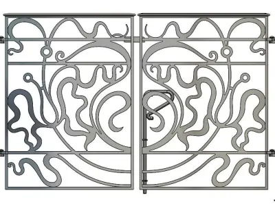 Ornamental Gate Free 3D model