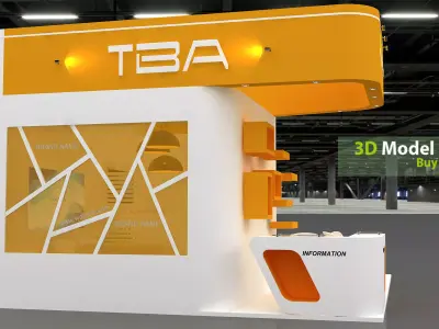 Exhibition Low-poly 3D model 28