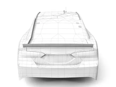 Toyota Camry XSE NASCAR Low-poly 3D model