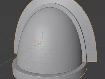 Plain Shoulder Pad3 Free 3D model