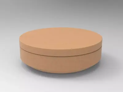 Okhu Pouf Low-poly 3D model