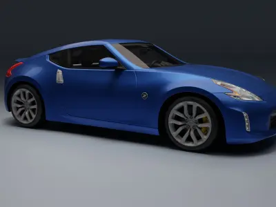 Nissan 370Z Low-poly 3D model