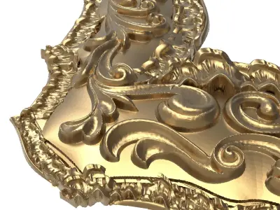 Carved Picture Frame 3D model 34