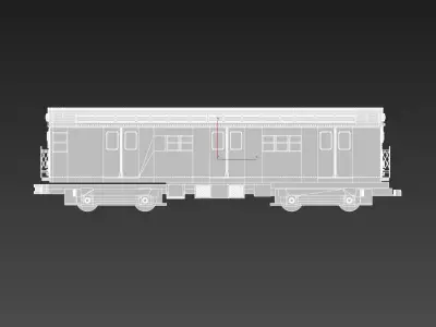 R17 Subway wagon NYC 3D print model