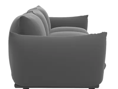 Copious Performance Velvet Sofa EEI-5470-COG 3D model