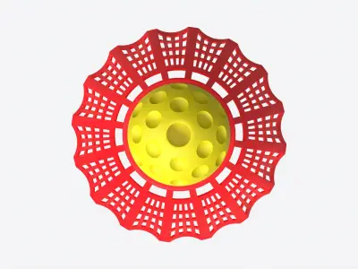 Speedminton Shuttlecock 3D model