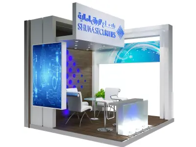 Booth Exhibition Stand a382b 3D model