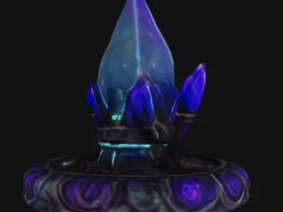 Sci-fi shrine Free low-poly 3D model