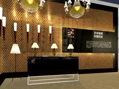 Booth - Area - 12X6-3DMAX2009-011 3D model