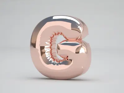 G Balloon Copper 3D model