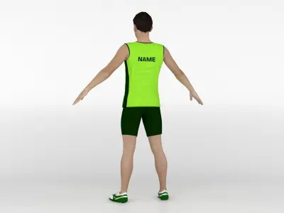 Athlete Runner 05 3D model