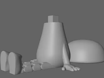 ARTICULATED MUSHROOM 3D print model