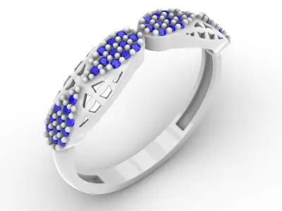 Jewelry Diamond Ring Model RG106 Free 3D print model