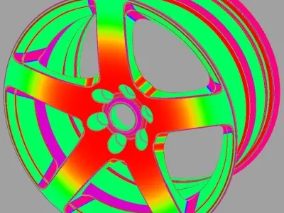 Dodge Viper Disc making in Alias AutoStudio 3D model