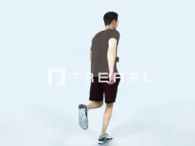Virtue 02H Running Jogging Football Sports Man Low-poly 3D model