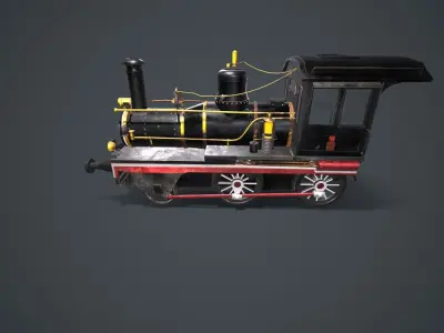 Old Train 1914 3D model