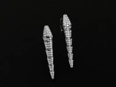 Bvlgari  Earrings 3D print model