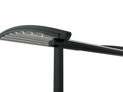 Motorized Pergola 2 weathered black steel 3D model
