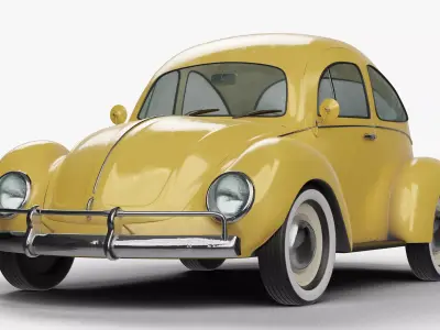 CARTOON CAR 001 Low-poly 3D model