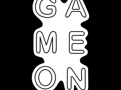 Game On Neon Sign 3D model