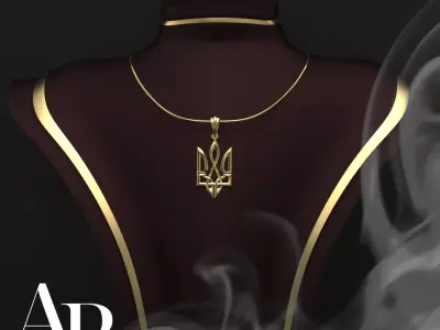 Ukrainian Trident 3D print model