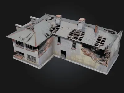 Abandoned Warehouse  Echoes of Industrial Silence 3D model