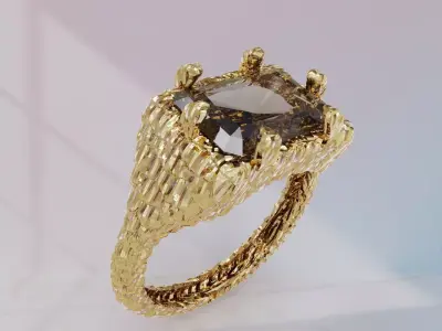 Knight Ring Jewelry model - for Him and Her 3D print model