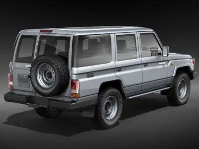Toyota Land Cruiser 70 series Wagon 3D model