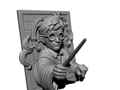 Harry potter Wall Art 3D print model
