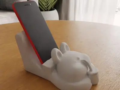 Cute Cat Phone Holder  3D Functional and Adorable Desk Accessory 3D print model