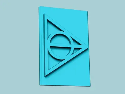 Stamp 83 - Deathly Hallows - Fondant Decoration Maker Toy 3D print model