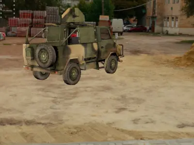 High-Quality 3D Model of Military Armored Vehicle 3D model