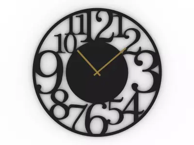 Modern Artistic Wall Clock  3D model