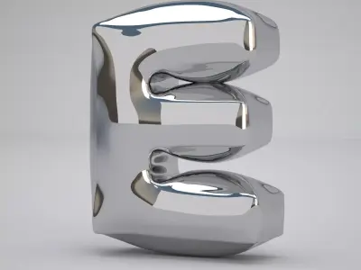 E Balloon Silver 3D model