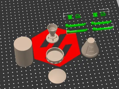 spaceflight simulator rocket 3D print model