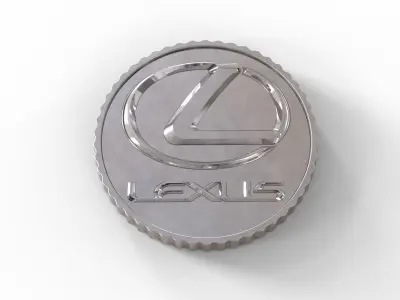 Lexus and warrior with sword coin 3D print model