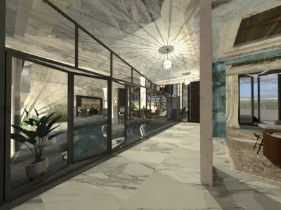 Modern Luxury Villa A44 DWG SketchUp 3D model