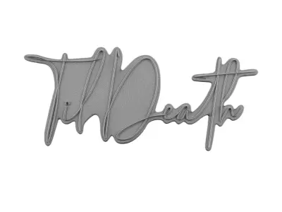 Til Death Neon Sign 3D model