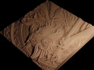 Frigg CNC 3d Print High Relief Sand Casting 3D print model