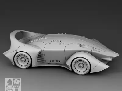 Futuristic Car - Shark 3D print model